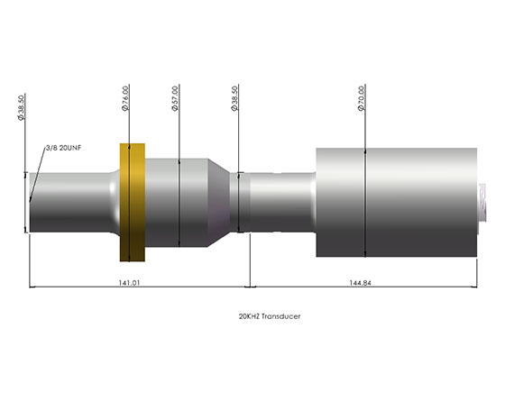 20 kHz Ultrasonic Transducer — Original product view 04